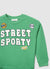 Sweatshirt mit Schriftzug und Applikationen