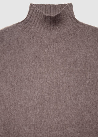 Maglia con collo cratere e maniche a 3/4