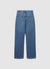 Jeans mit geradem Bein und hoher Taille
