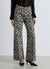 Wide-leg trousers with snake print