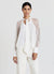 Blusa fiocco maniche pizzo