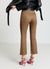 Unifarbene Cropped Flared Hose