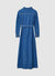 Abito lungo in denim con cintura