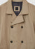 Short double-breasted trench coat