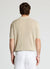 T-shirt polo tessuto operato