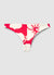 Brazilian beach briefs with floral print