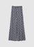 Simulated satin patterned palazzo trousers