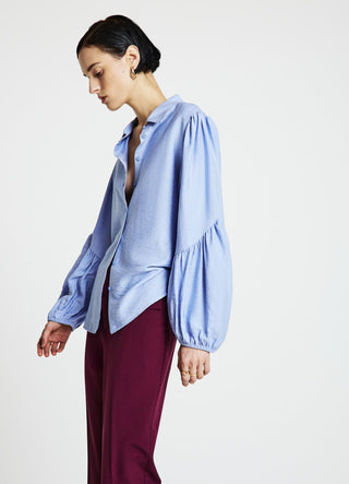 Camicia con maniche a palloncino
