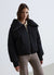 Bomber imbottito con collo a imbuto