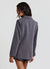 Single-breasted jacket with rhinestones