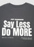 T-shirt with printed lettering