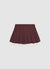 Faltenshorts mit Spitzenbesatz