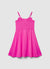 Kleid mit großer Schleife und dünnen Trägern