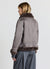 Padded jacket with fur-effect collar