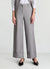 Pantalon palazzo à rayures avec revers