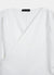 Cross-over gathered sweatshirt