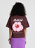 T-shirt con stampa fiore e scritta Bali