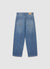 Solid colour baggy relaxed jeans