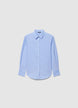 Oversize-Hemd aus einfarbigem Oxford-Stoff - XS