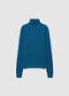 Uni-farbener Rollkragenpullover - XS