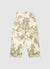 Cargo trousers with camouflage print and drawstring