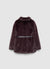 Cappotto con cintura e collo ampio