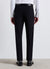 Solid colour straight trousers