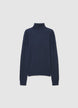 Sweter z golfem w jednolitym kolorze - XS