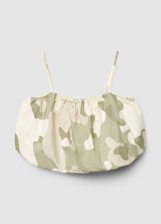 Cropped top with camouflage print