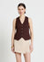 Solid colour wrap skort