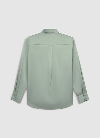 Camicia classica in simil satin