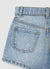 Denim shorts with fruit patches