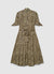 Vestito chemisier animalier con cintura