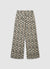 Wide-leg trousers with snake print
