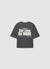 T-shirt with printed lettering