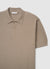 T-shirt polo in maglia a coste