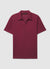 Solid colour embossed polo T-shirt