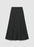 Solid colour faux satin wide-leg trousers