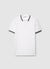 T-shirt polo con profili a righe