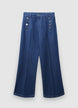 Palazzo-Jeans mit Knöpfen - 36 EU