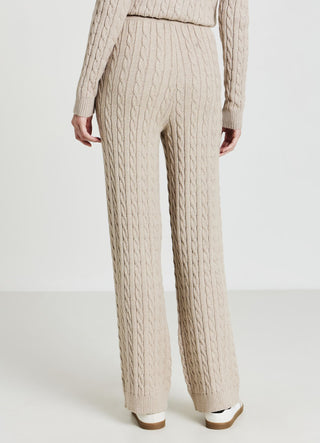 Braided palazzo trousers
