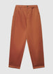 Pantaloni carrot in cotone rasatello - XS