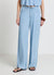 Wide leg jeans with drawstring