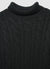 Rollkragenpullover mit Zopfmuster