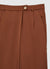 Pantaloni palazzo similsatin con piega asimmetrica