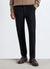 Long trousers with elastic waistband