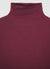 Uni-Farbene, halbtransparente Rollkragen-T-Shirt