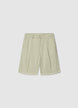 Gestreifte Bermuda-Shorts mit Umschlag - S
