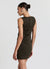 Robe courte froncée