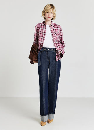 Checked flannel shirt
